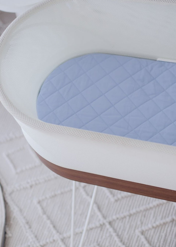 Bambella Waterproof Moses Bassinet Sheet |  Sky Blue