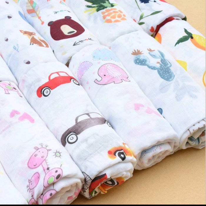 Bamboo Cotton Muslin Baby Swaddles Blanket Yo Baby Wholesale