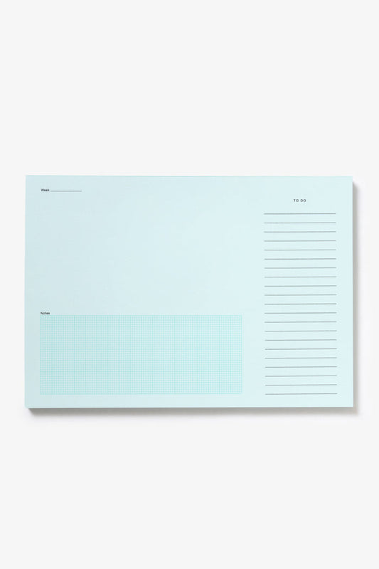 Before Breakfast - Desktop Notepad - Pale Blue