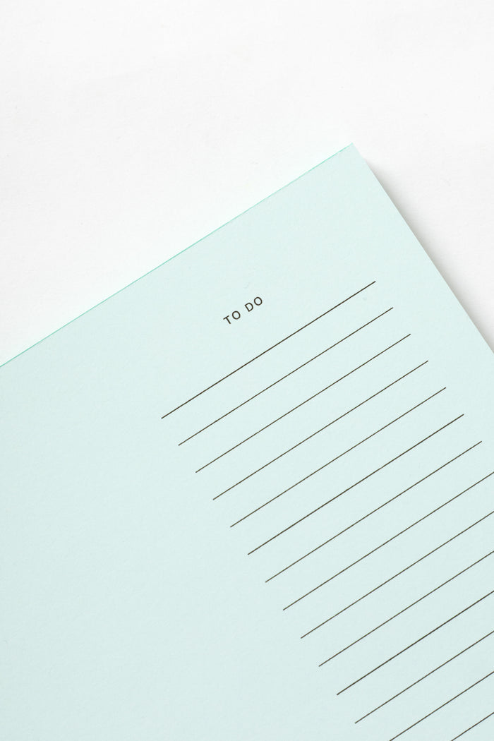 Before Breakfast - Desktop Notepad - Pale Blue