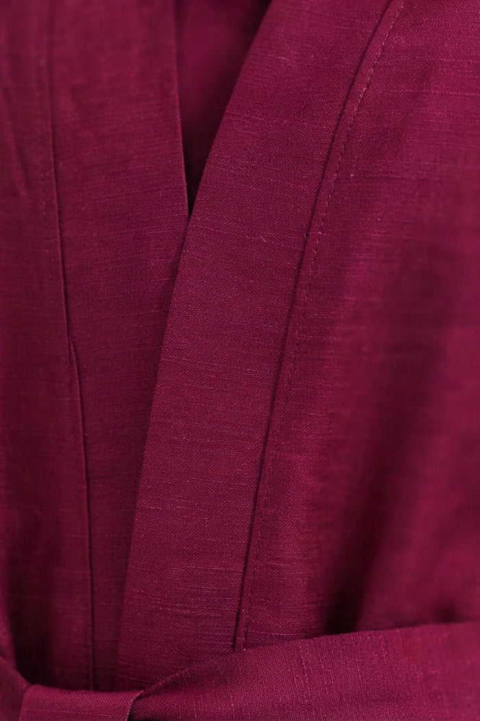 Belted Open-Front Cardigan
