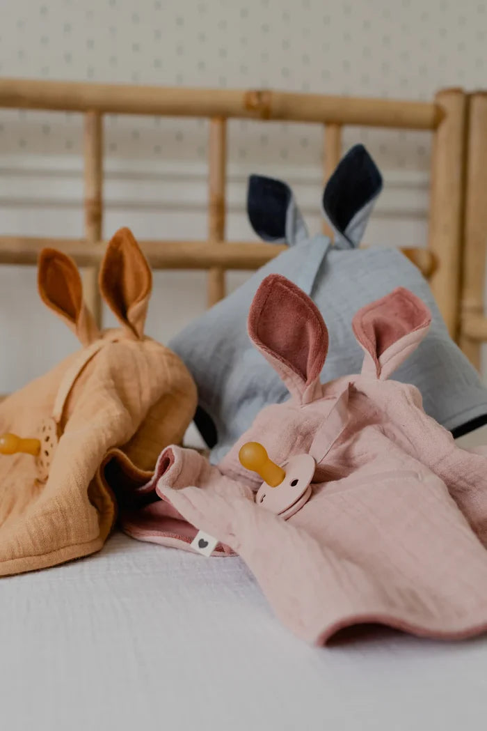 BIBS Kangaroo Cuddle Cloth Comforter & Dummy Holder - Assorted