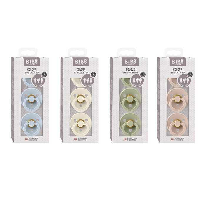 BIBS Latex Pacifier Try-It Collection 3 Pack