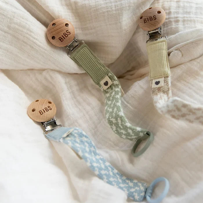 BIBS Pacifier Clip | Ivory & Vanilla