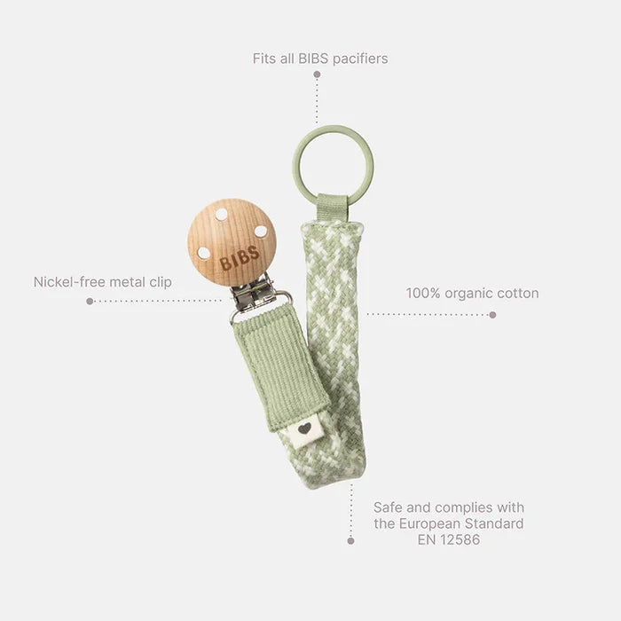 BIBS Pacifier Clip | Sage & Ivory