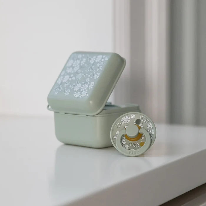 BIBS x Liberty Paci Pod Pacifier Box - Capel Sage