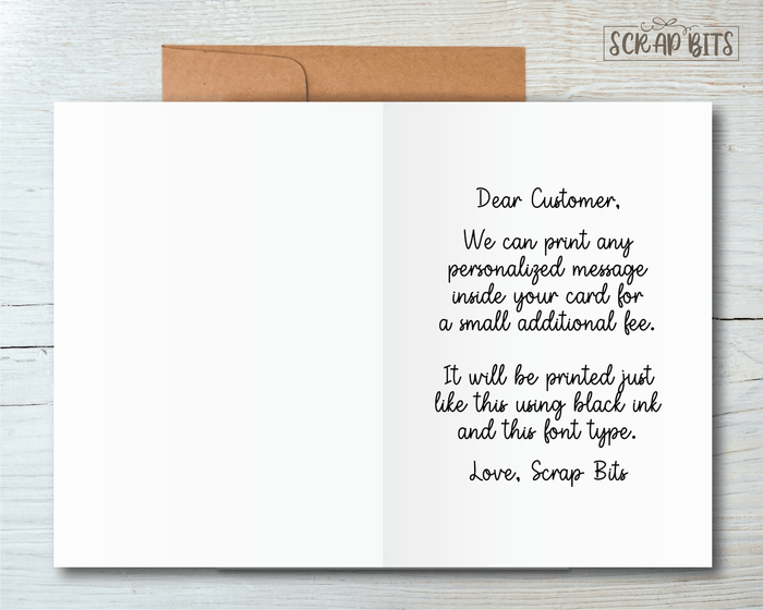 Big Brother Congratulations Card, New Sibling Card - Scrap Bits