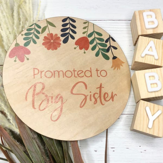 Big Sister Announcement Wooden Plaque