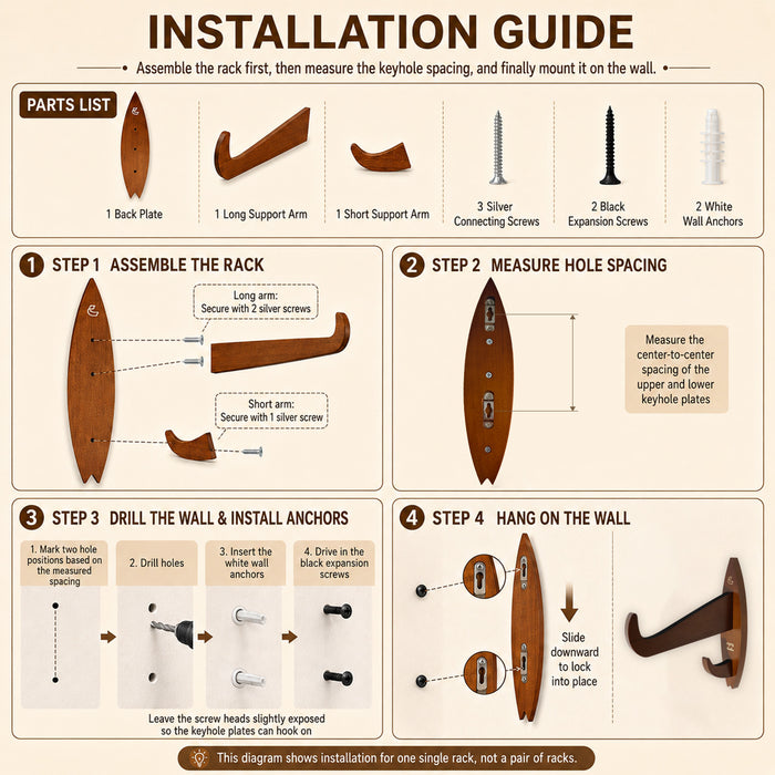 Billabong x Thurso Surf Wall Mount Board Rack