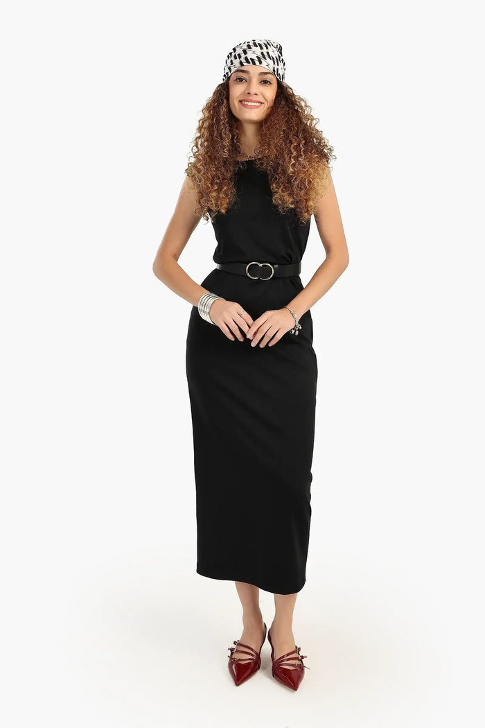 Black Slim Fit Dress