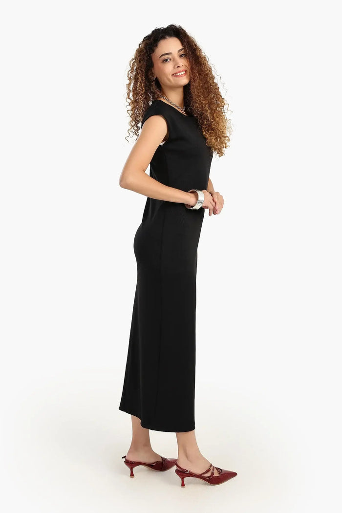 Black Slim Fit Dress