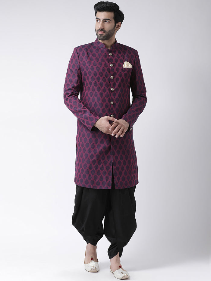 Black Solid Elasticated Dhoti