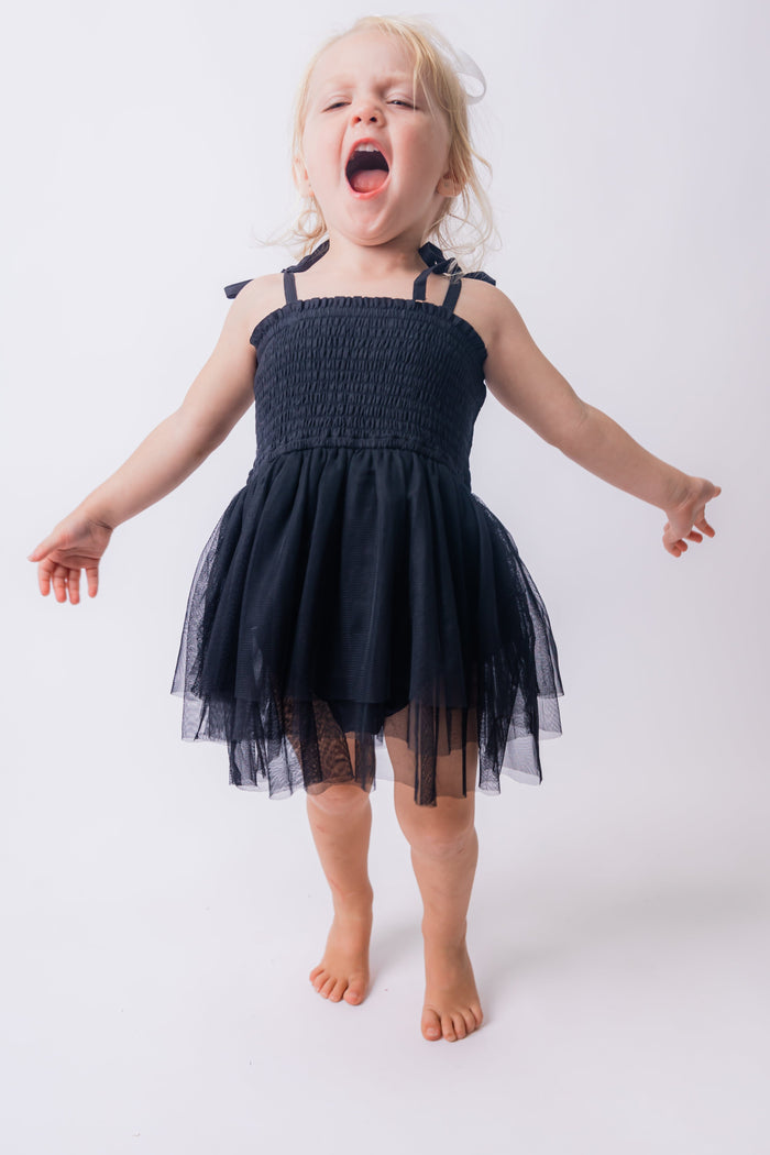 Black Tulle Infant Ruffle Romper Dress Yo Baby India