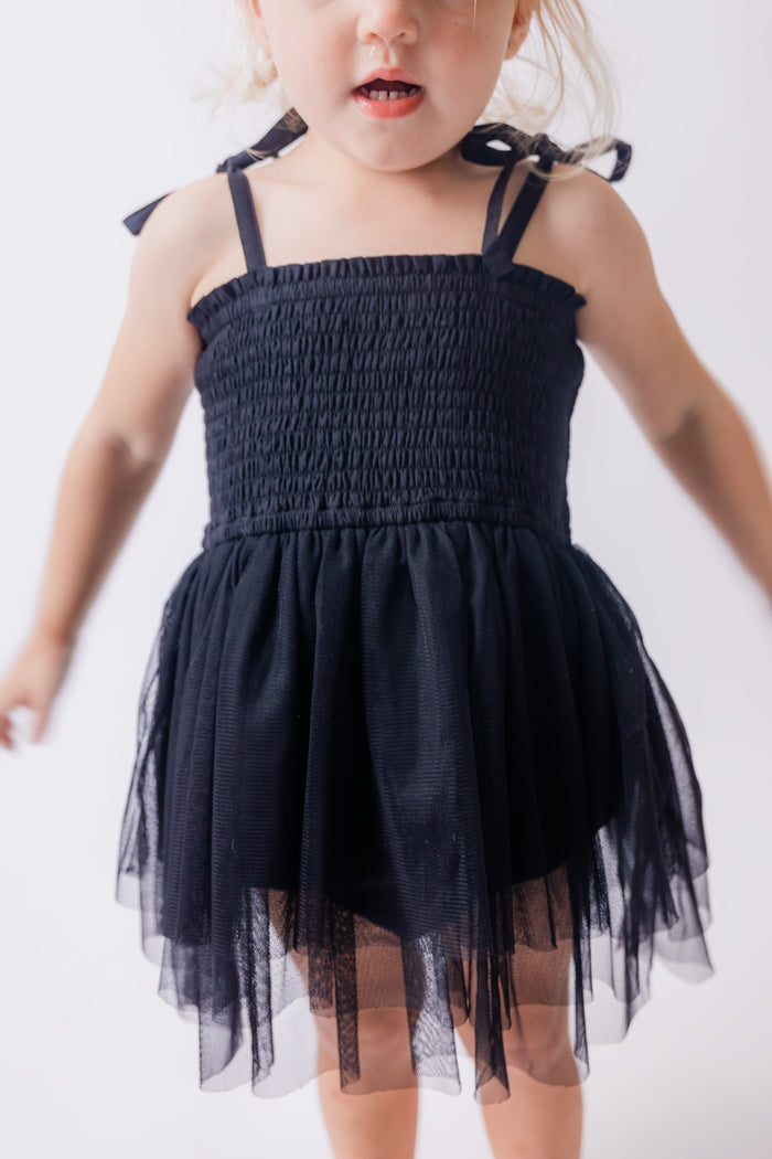 Black Tulle Infant Ruffle Romper Dress Yo Baby India