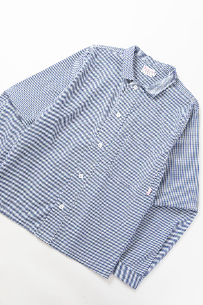 Blacksmith - 'Boxford' Utility Shirt - Blue Check