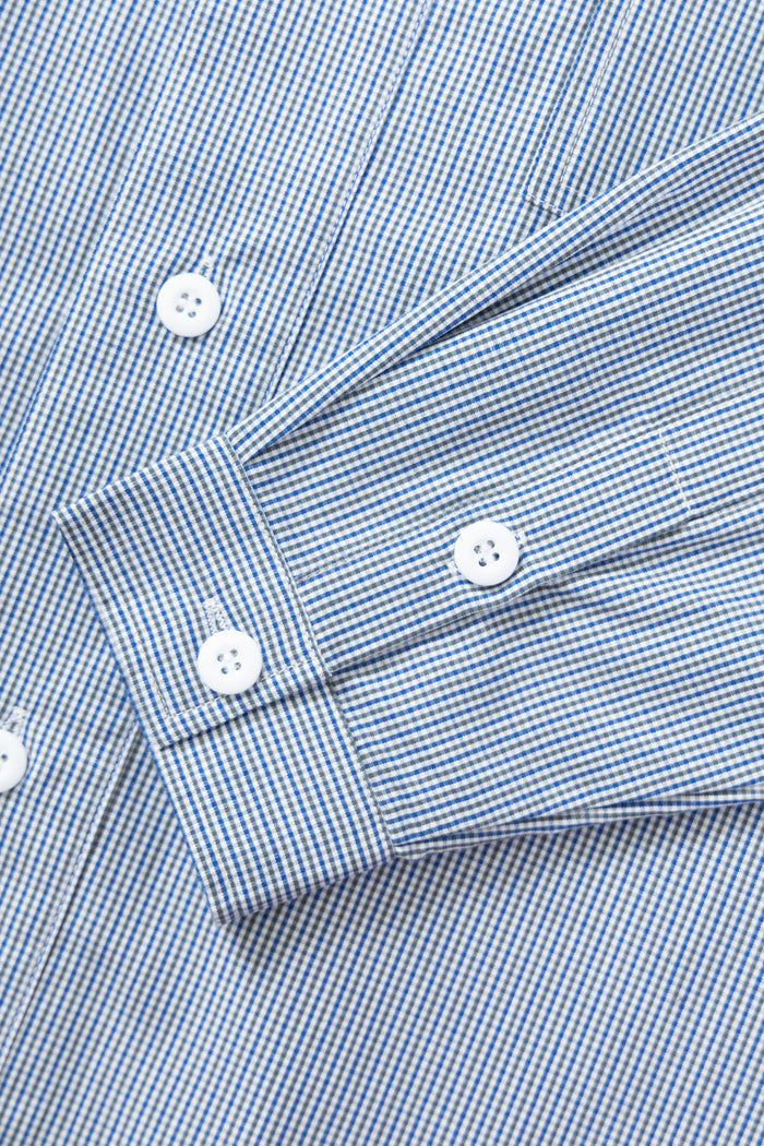 Blacksmith - 'Boxford' Utility Shirt - Blue Check