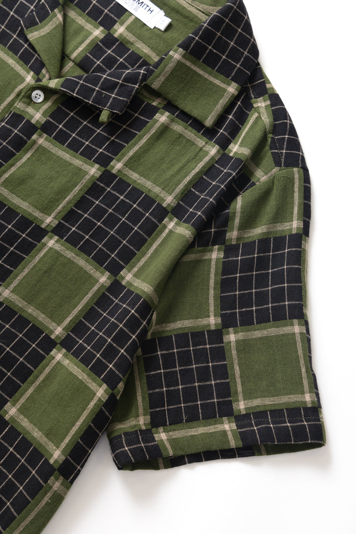 Blacksmith - Check Weave Resort Shirt - Green