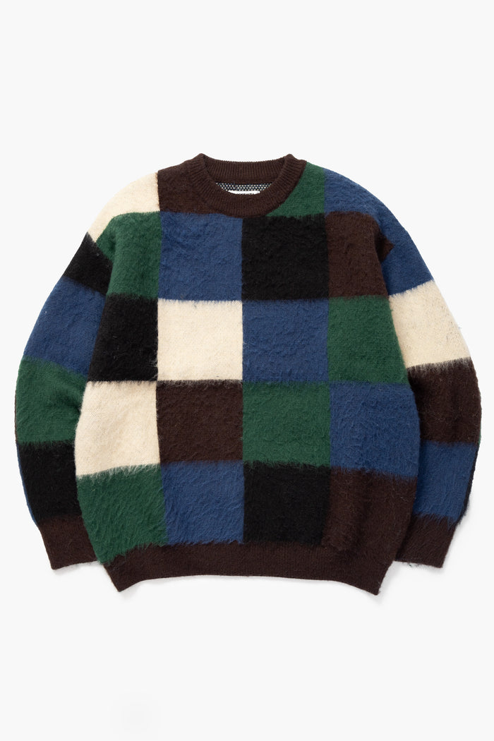 Blacksmith - Checkerboard Sweater - Brown