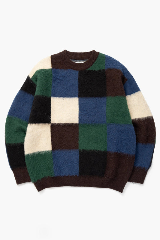Blacksmith - Checkerboard Sweater - Brown