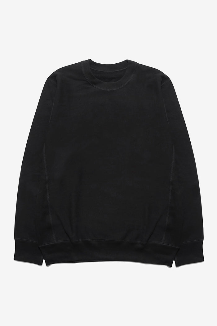 Blacksmith - Cross-Grain Staple Crewneck - Black