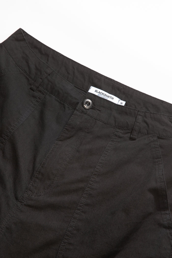 Blacksmith - Sateen Fatigue Shorts - Black