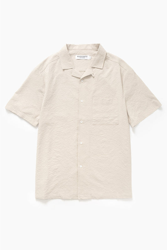 Blacksmith - Seersucker Resort Shirt - Dove