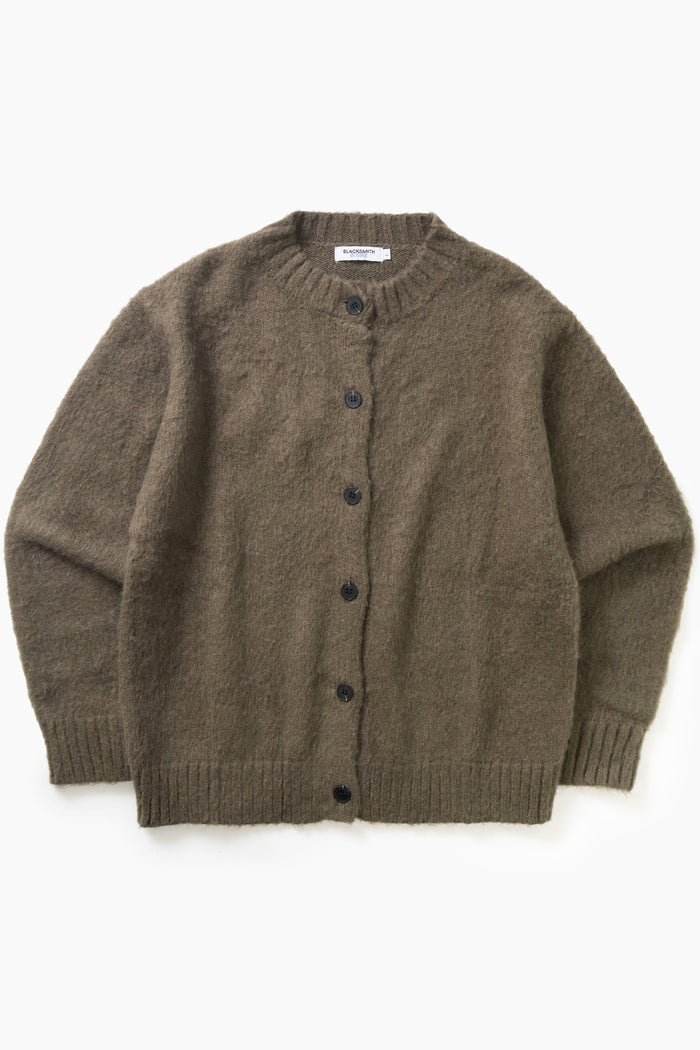 Blacksmith - Stand Collar Cardigan - Olive