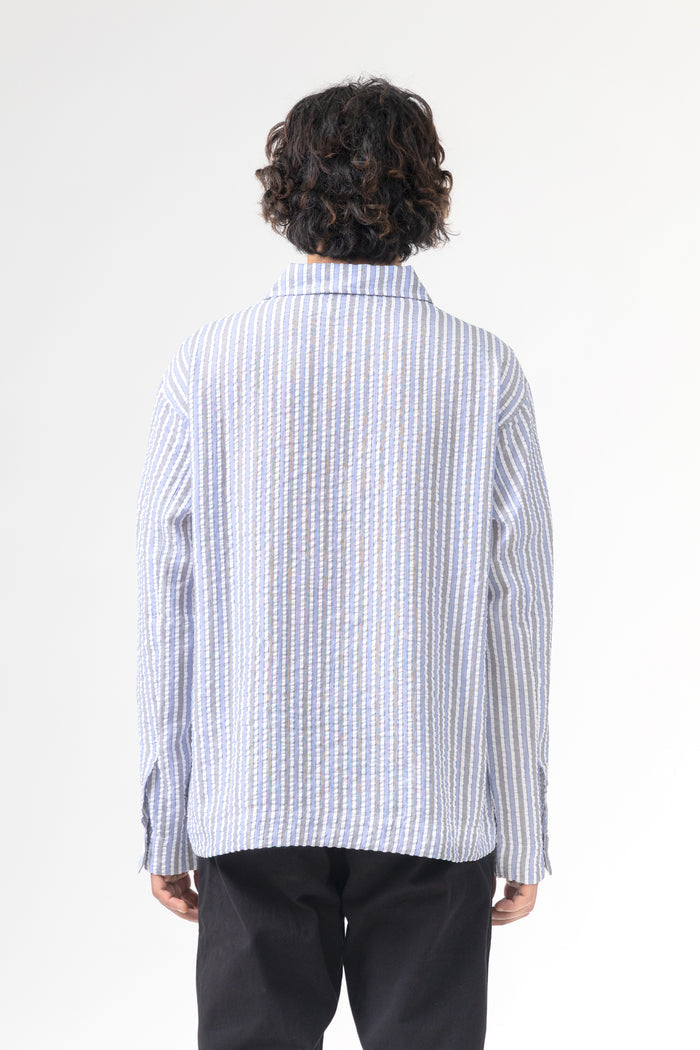 Blacksmith - Striped Military Popover - Blue