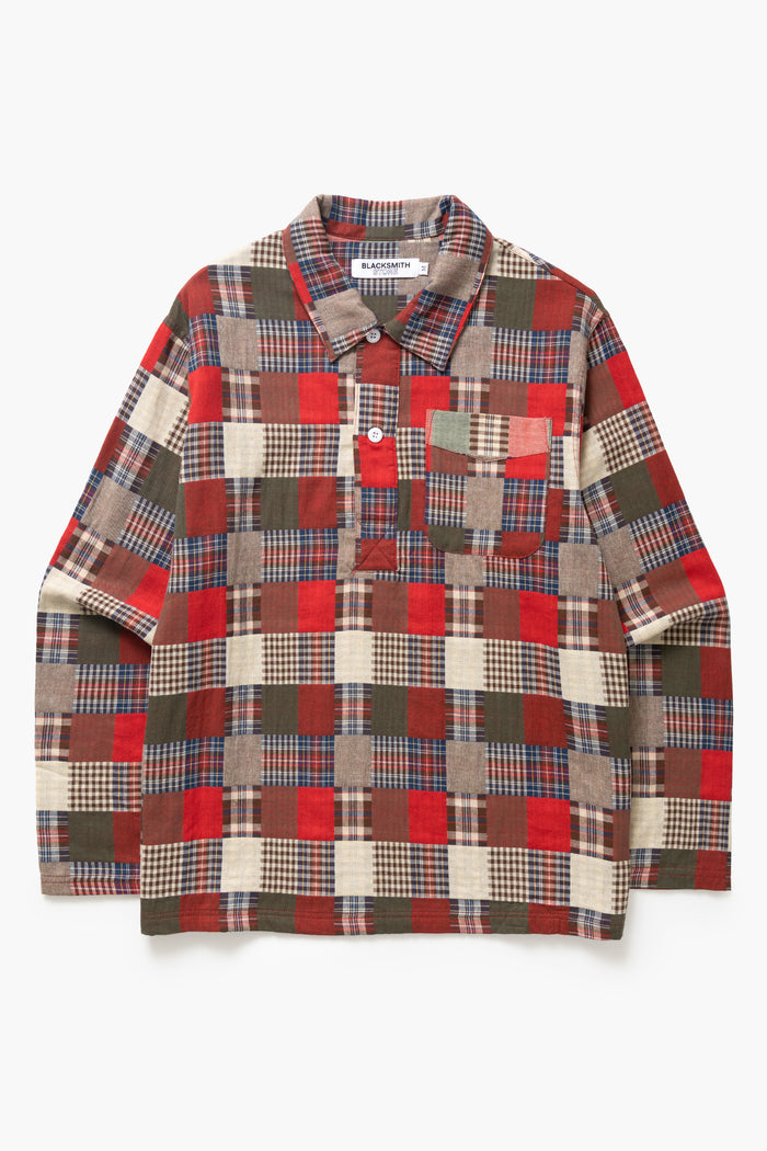 Blacksmith - Striped Two Button Popover - Plaid