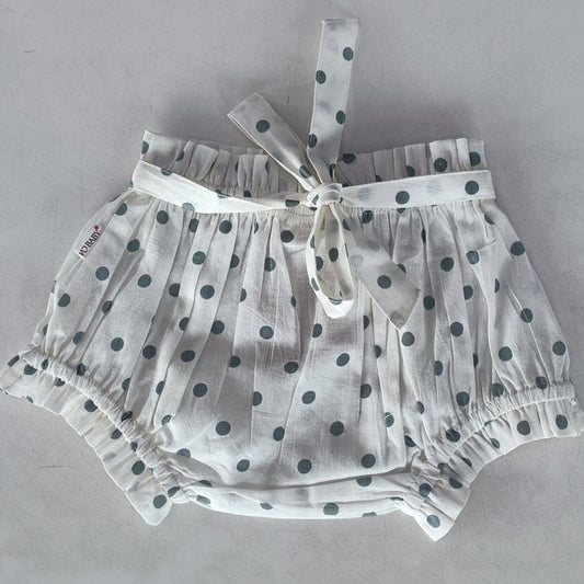 Blue Polka-Dot Print Shorts-Style Diaper Cover diaper covers Yo Baby India