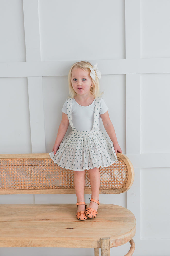 Blue Polka Dot Print Skort Romper Yo Baby India