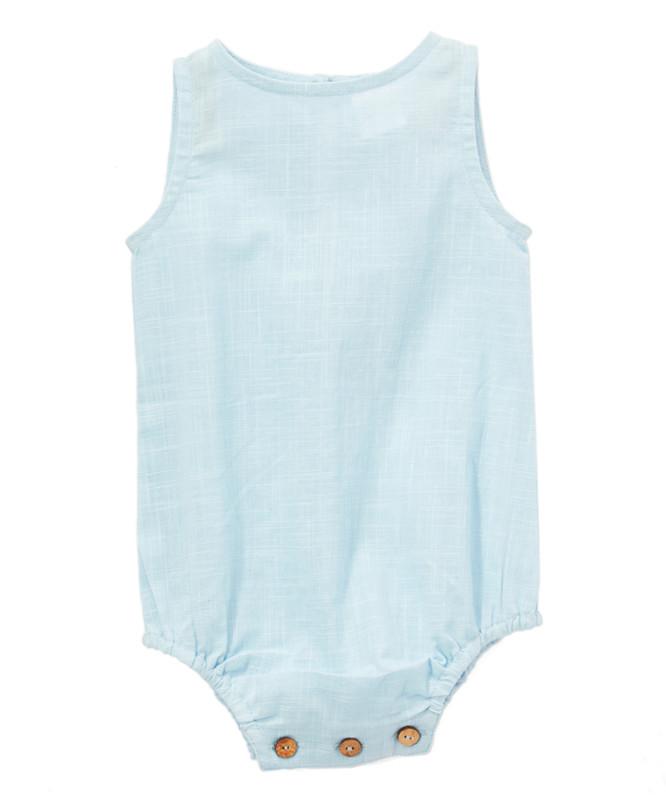 Blue Unisex Sleeveless Romper Dress Yo Baby Wholesale