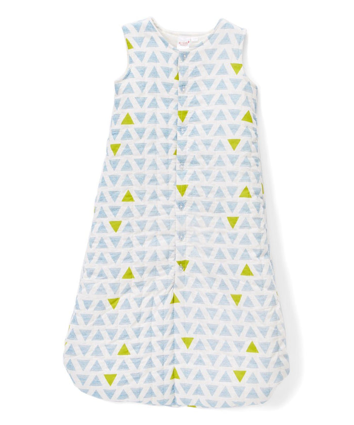 Blue & Yellow Triangles Sleeping Sack - Infant Sleep Sack Yo Baby Wholesale