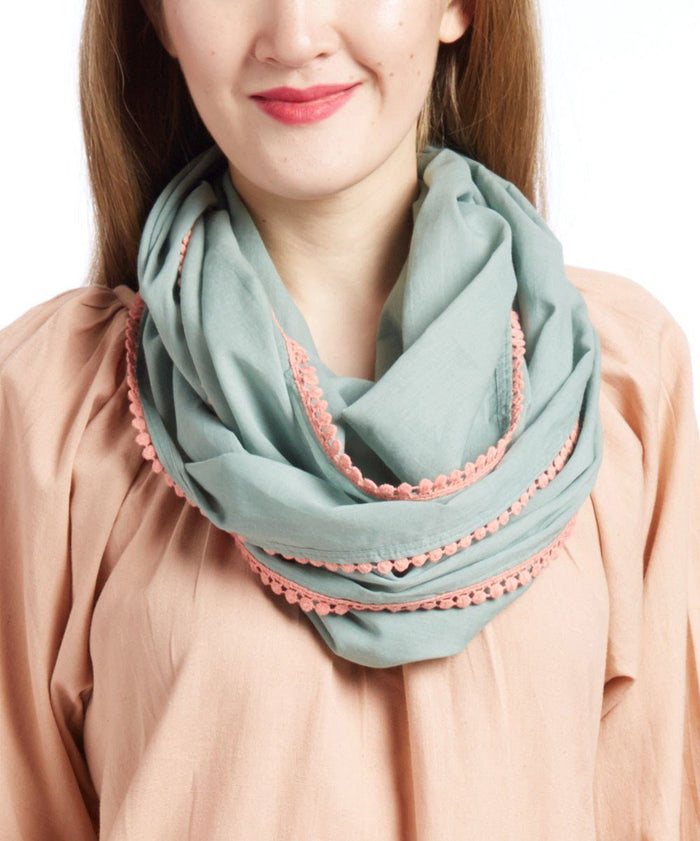 Blush Dress With Teal Infinity Scarf 2-pc. Set Dress Yo Baby Wholesale
