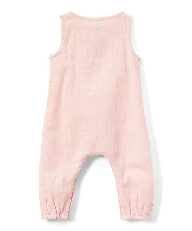 Blush Unisex Sleeveless Romper Dress Yo Baby Wholesale