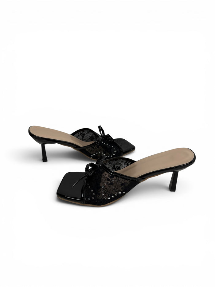 Bow Detail Heeled Sandals