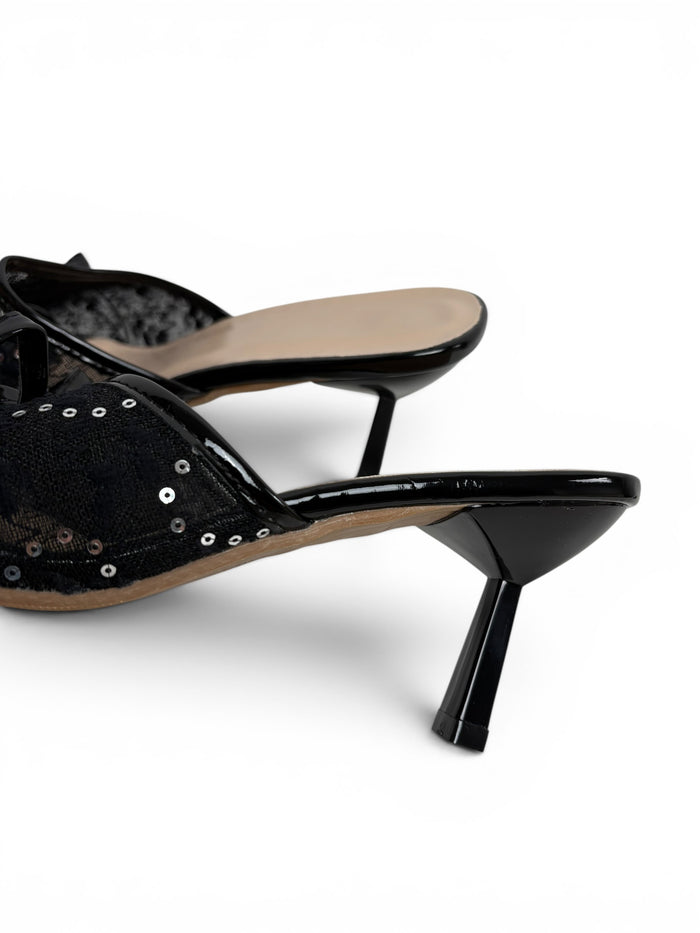 Bow Detail Heeled Sandals