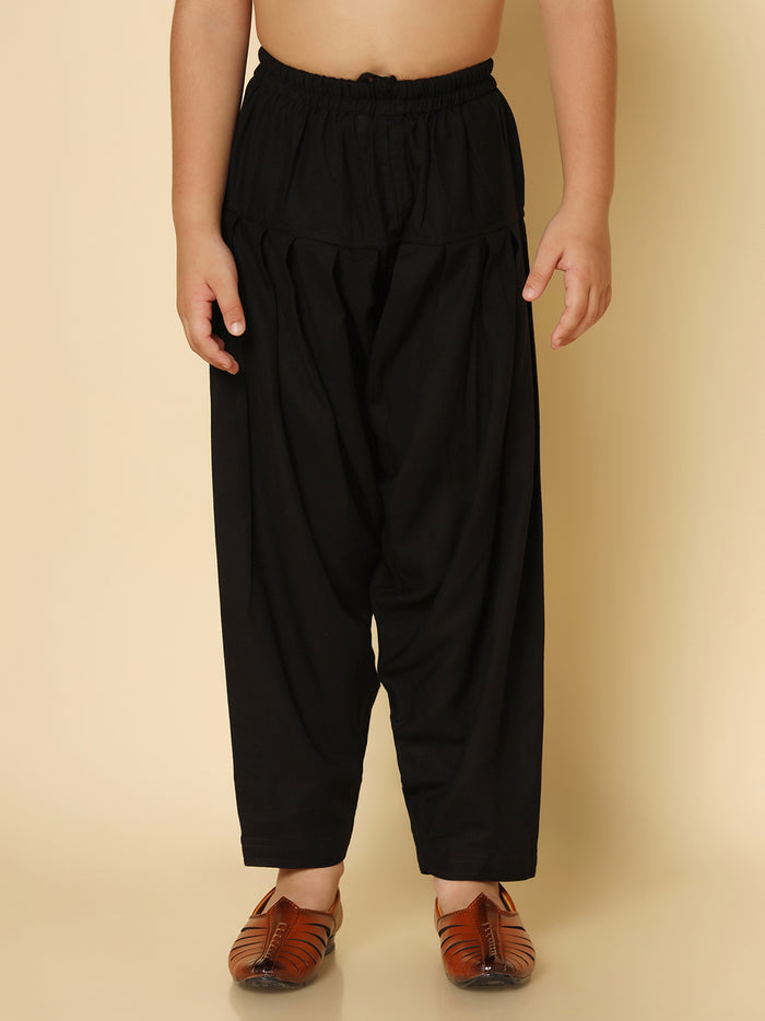 Boy's Black Patiyala