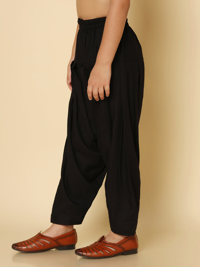 Boy's Black Patiyala