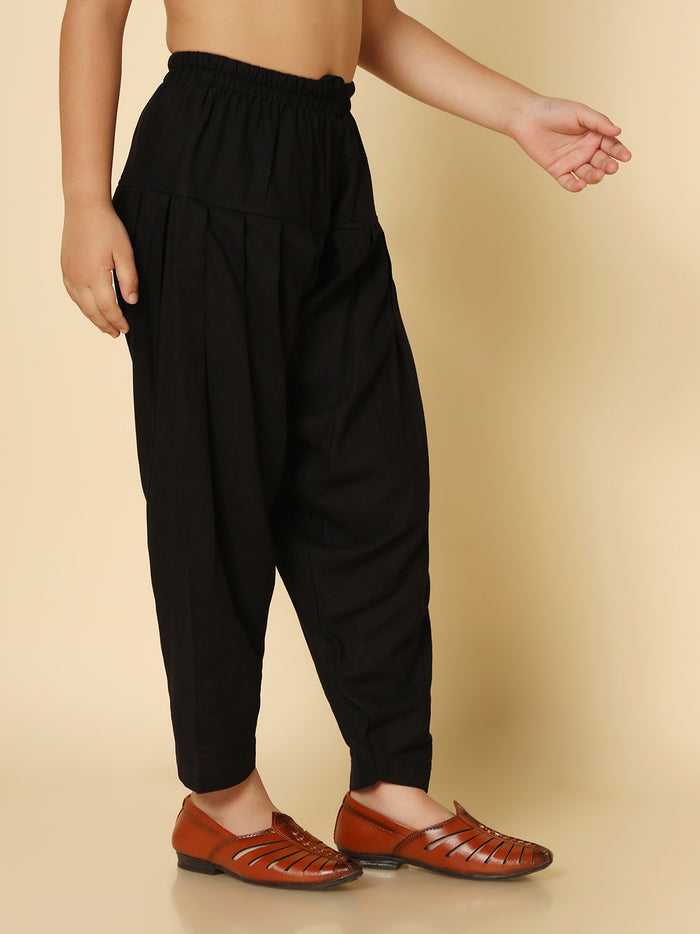 Boy's Black Patiyala