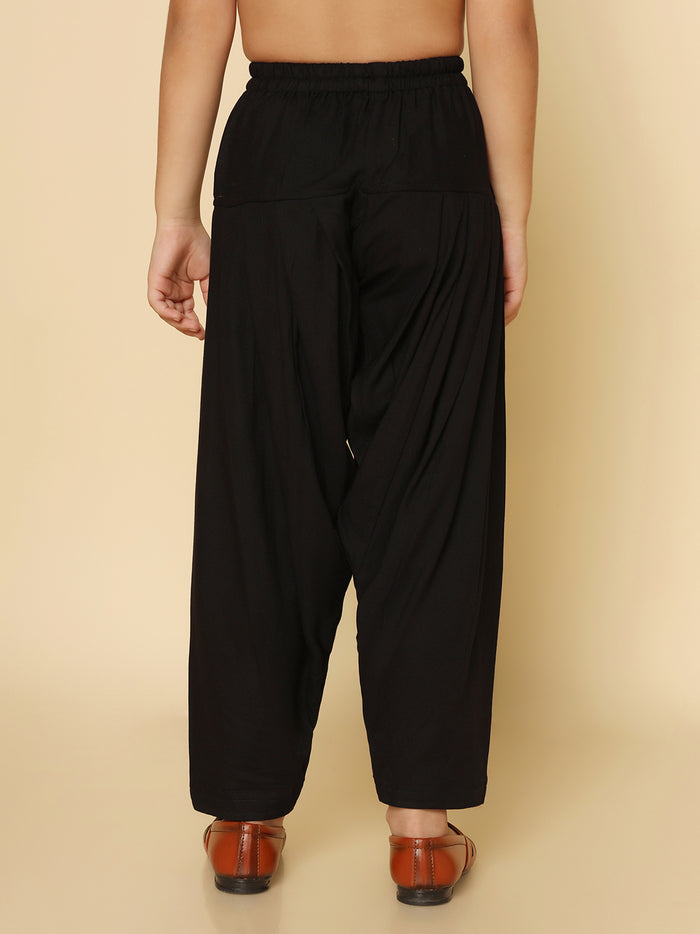 Boy's Black Patiyala