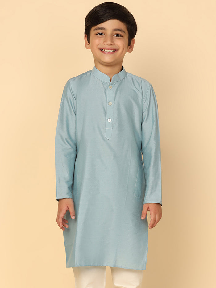 Boy's Dirty Blue Kurta
