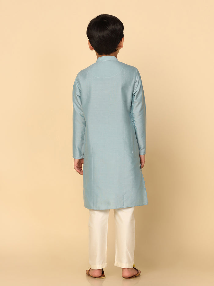Boy's Dirty Blue Kurta