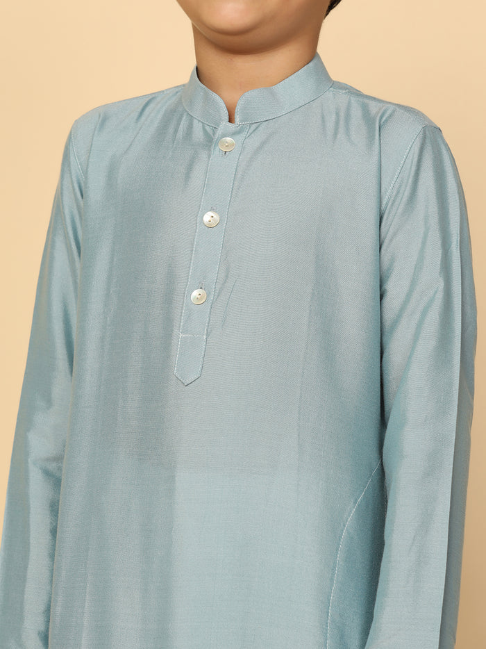 Boy's Dirty Blue Kurta