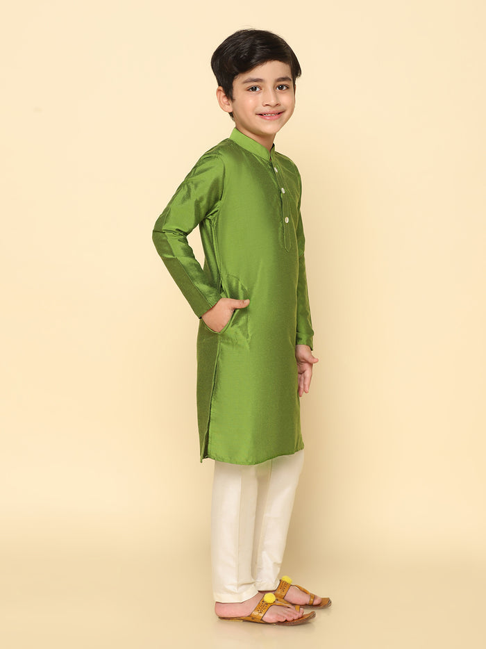 Boy's Green Kurta