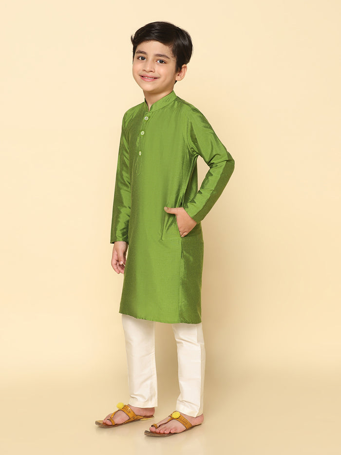 Boy's Green Kurta
