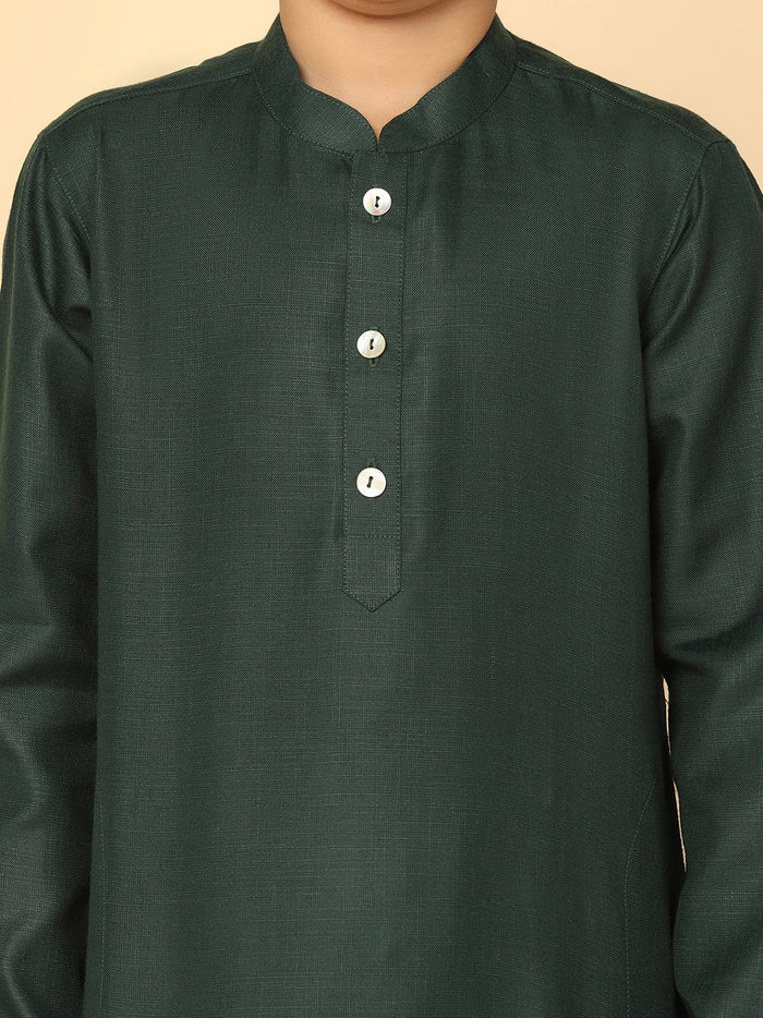 Boy's Green Kurta