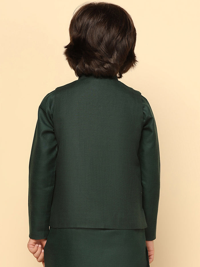 Boys Green Nehru Jacket