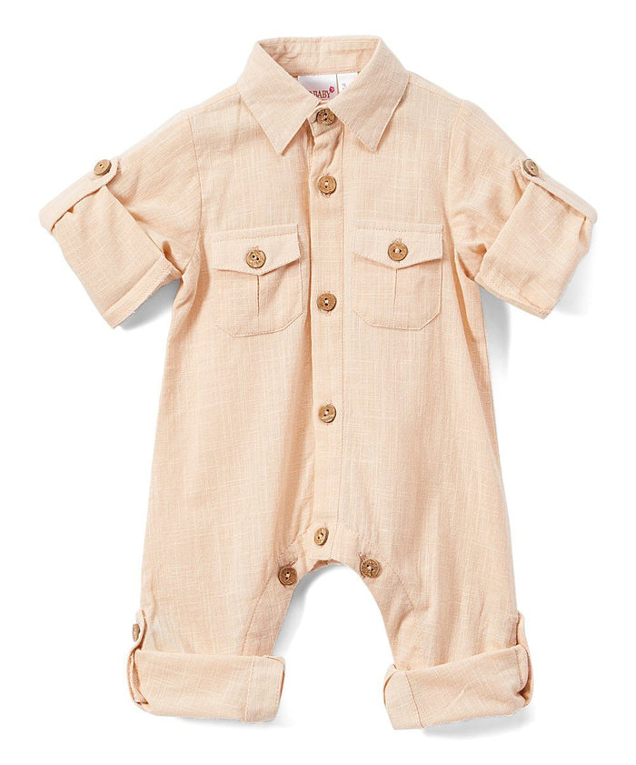 Boys Infant Full Sleeves Romper - Salmon diaper covers Yo Baby Wholesale