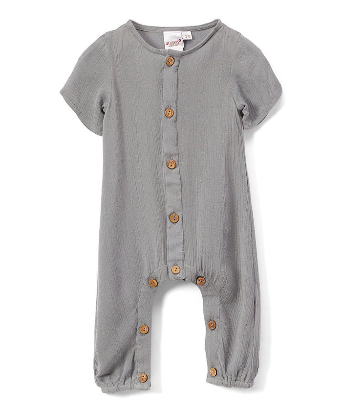 Boys Infant Half Sleeves Romper - Powder Blue diaper covers Yo Baby Wholesale